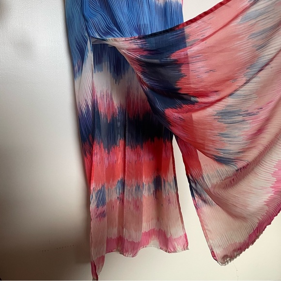 Bisou Bisou Colorful Tie-Dye Ombré Maxi Dress Size 16 - Picture 8 of 15